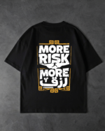 تيشرت more risk اسود ضهر